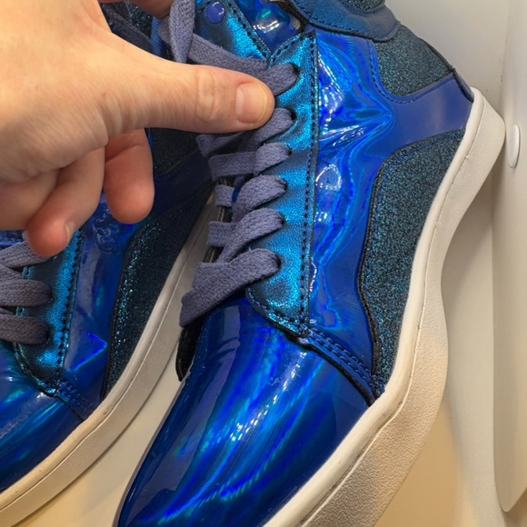 Pastry Glam Pop Tart shoes, women's size 5, blue - Picture 7 of 16